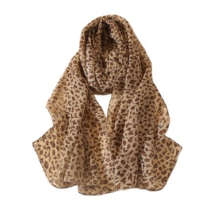 Sciarpa estiva piccola sciarpa classica leopardata in chiffon con stampa leopardata scialle sottile da <span class=keywords><strong>donna</strong></span> - Product Image 6