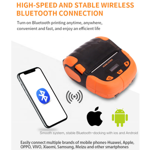 Imprimante d'étiquettes portable 3 pouces, impression Bluetooth, charge de la batterie au lithium, <span class=keywords><strong>code</strong></span> à barres QR, impression d'étiquettes thermiques rongta rp320 - Product Image 2