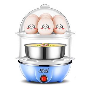 Lingrui Double Layer Egg <b>Cooker</b> Stainless Steel 12 Eggs <b>Electric</b> Breakfast Machine Simple Operate - Product Image 2