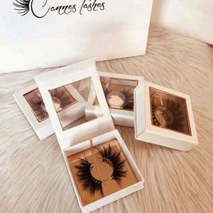 Double Bulk Luxury Pink Glitter Eyelash Rigid Box Recycled Peach Packaging Matt Lamination Embossing Vietnam-Made Eyelash - Product Image 4