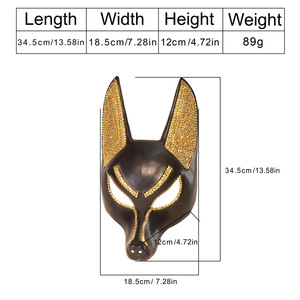 Máscara de Cabeza de Burro con Pedrería para Halloween, Accesorio Divertido de Plástico para Disfraces, Ideal para Fiestas de Disfraces, Cumpleaños y Carnaval - Product Image 3