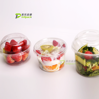 Wegwerp voedselcontainers van 16 oz voor fruit, groenten, delicatessen, afhaalmaaltijden, salades, plastic acai bowls
