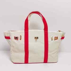 Bolso Tote de Lona Impermeable Grande con Bloques de Color, Abierto, de 14.7 Pulgadas, Espacioso, para el Trabajo, Viajes, Mujeres - Product Image 1