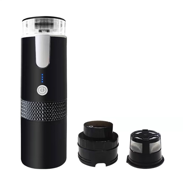 Portable 1200mah K-Cup Capsule Coffee Maker with Electric Power Source Plastic Housing for Household Use and Mobile Car