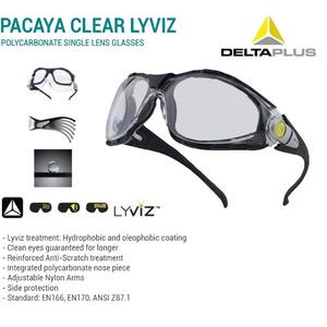 Delta Plus Pacaya LYVIZ <span class=keywords><strong>Lunettes</strong></span> <span class=keywords><strong>de</strong></span> <span class=keywords><strong>sécurité</strong></span> <span class=keywords><strong>à</strong></span> monture noire et verres transparents anti-buée pour une performance <span class=keywords><strong>de</strong></span> travail optimale - Product Image 2