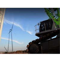 Éolienne Zoomlion Zcc8800w 2MW de Chine, grue sur chenilles de 650 tonnes