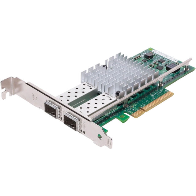 Used Ethernet Card 82599ES Chipset Dual 10GbE Port SFP+ PCIe X8 Interface NIC Card X520-SR2 Network Card