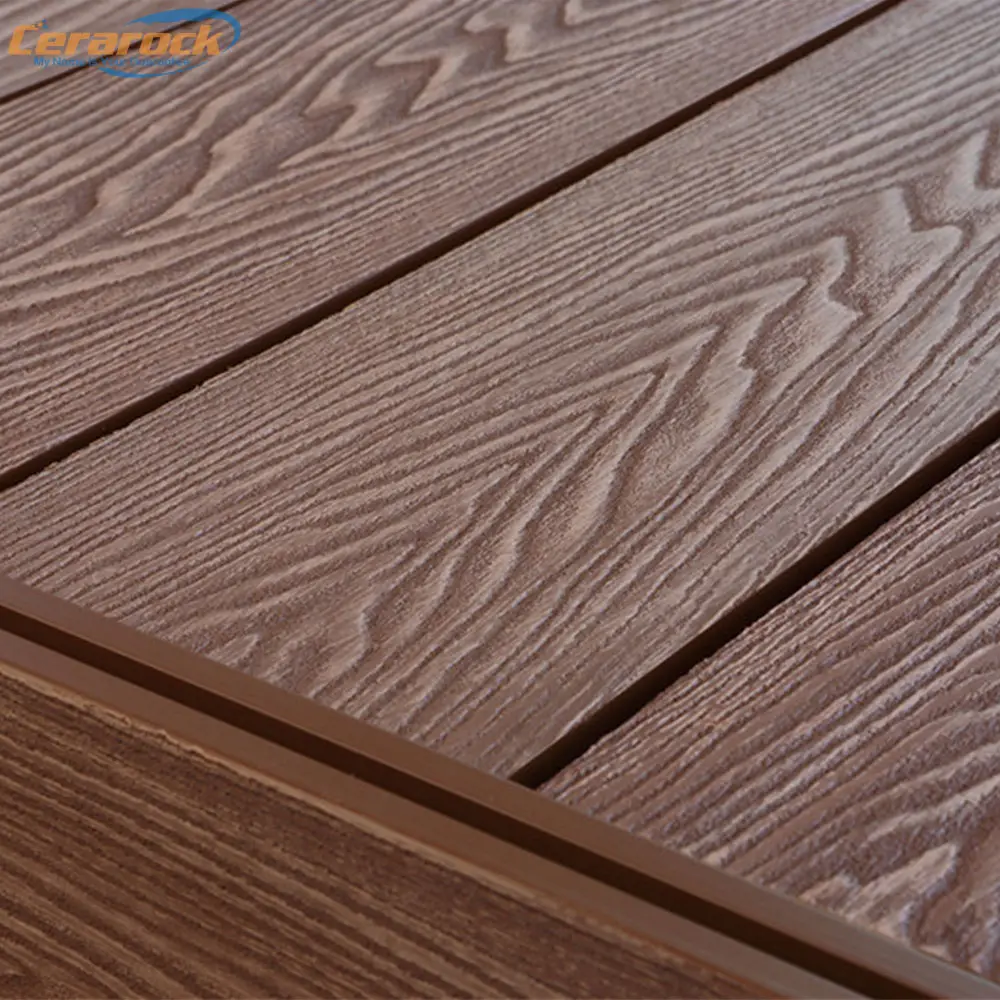 ขายร้อน 3D ไม้ GRAIN embossed พลาสติก decking ไม้พลาสติกคอมโพสิตสำหรับกลางแจ้ง