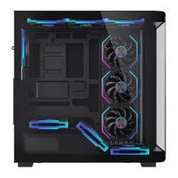 Caja de PC Lovingcool Full Tower, Compatible con Placas Base E-ATX, ATX, MATX e ITX, Paneles de Vidrio Templado Dobles, Refrigeración Líquida AIO de 360 mm
