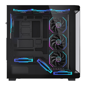 Gabinete de PC Full Tower Lovingcool Suporta Placas-Mãe E-ATX ATX MATX ITX com Painéis de Vidro Temperado Duplo e Resfriamento Líquido AIO de 360mm - Product Image 2