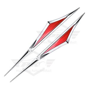 Autocollant décoratif de pare-chocs latéral en alliage de zinc 3D avec logo personnalisé coloré pour Jeep Chevrolet Mercedes-Benz <span class=keywords><strong>Cadillac</strong></span> BMW - Product Image 2