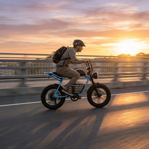 Vélo électrique haute vitesse 20 pouces avec écran LCD, E-cycle Scrambler à pneus larges pour les trajets rapides en ville et les loisirs - Product Image 2
