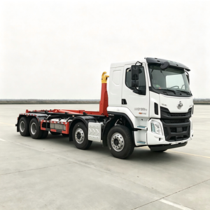 รถบรรทุกติดเครนยกขยะ Dongfeng Liuzhou 8x4 รุ่น Heavy Duty 30 ตัน พร้อมกระบะแบบ Roll Off ลดราคาพิเศษ - Product Image 4