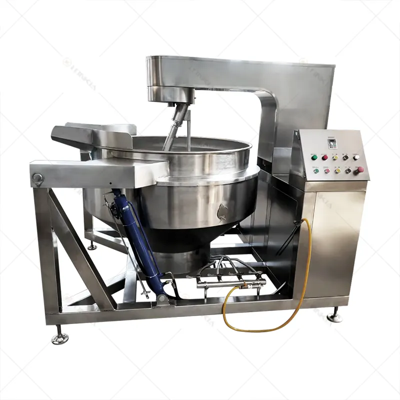Food Processing Machinery tomato sauce Electromagnetic planetary cooking kettle with agitator