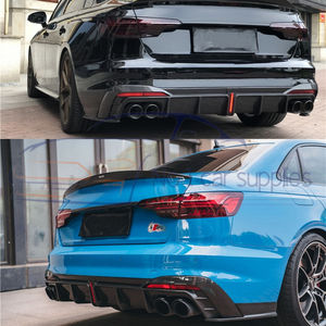 Para 2020-2023 A4 B10 <span class=keywords><strong>S4</strong></span> difusor de alerón de parachoques trasero de fibra de carbono con lámpara - Product Image 6