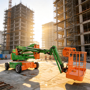 हाइड्रोलिक इलेक्ट्रिक घुमावदार आर्म लिफ्टिंग प्लेटफॉर्म 22 मीटर मोबाइल स्व-चालित औद्योगिक बूम लिफ्ट बाहरी निर्माण कार्यों के लिए - Product Image 2