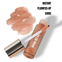 Gloss à lèvres végétalien brillant personnalisé avec logo, hydratant, effet marbré, pour marque privée