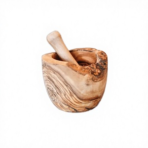 Wholesale Factory Sale Handmade Wood Mortar Pestle Set Eco-Friendly Durable Modern Design High Quality <b>Herb</b> Spice <b>Grinder</b> for - Product Image 1