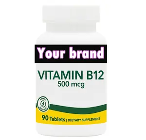 B12 vitamini (metilkobalamin)-500 mcg, 90 vejetaryen tabletler-yüksek potens kırmızı kan hücresi desteği-doğal enerji güçlendirici