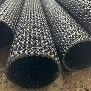 Hochwertiges HDPE Durchlässiges Kunststoff-Blindkanalrohr Hartes Starres Gebogenes Netz-Drainagerohr für Unterirdische Außensickerungsdrainage - Product Image 1