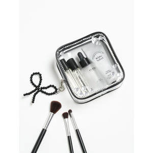 Migliori organizzatori di trucco Pwoo quadrato trasparente in colore nero - Product Image 1