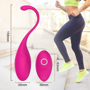 Control remoto inalámbrico de silicona de grado alimenticio, huevo vibrador de 10 velocidades para tensar los músculos, bolas vibratorias para el punto G, impermeable IPX65 - Product Image 5