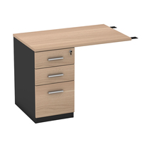 Bureau de direction moderne personnalisé en bois avec design en forme de L Classeur à 3 tiroirs Chef de la direction Article E1 Mobilier de bureau MFC
