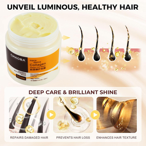 Masque capillaire à la macadamia, masque capillaire réparateur en profondeur avec collagène et huile d'argan pour <span class=keywords><strong>cheveux</strong></span> secs, abîmés ou colorés - Product Image 2