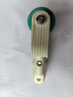 Chariot de convoyeur aérien à manilles en nylon synthétique de qualité industrielle pour ligne d'abattage de volailles (poulets, canards)