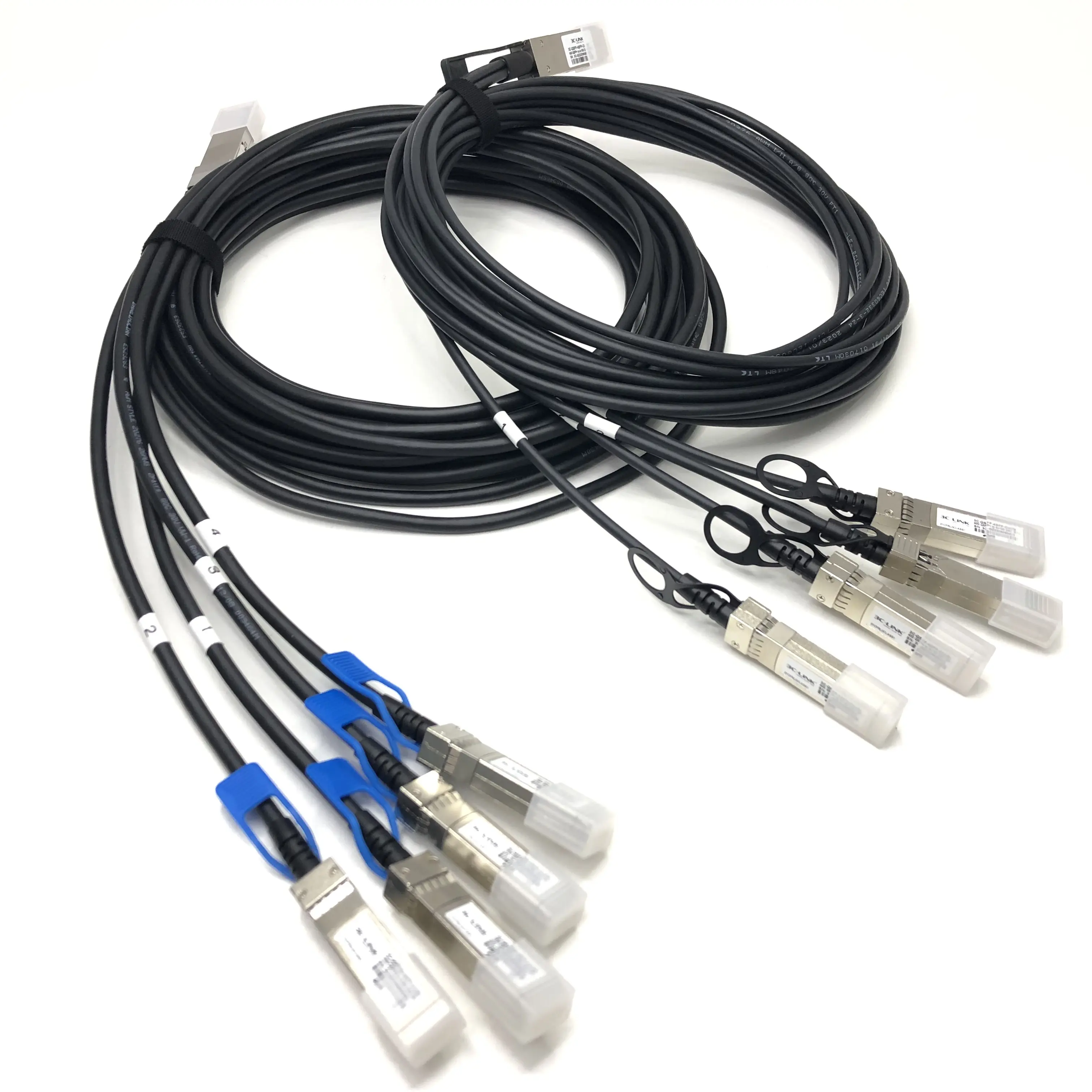 Cable DAC 40G QSFP a 4 10G SFP transceptor opcional Cables de cobre pasivos de conexión directa