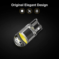 Super helle W5W 194 T10 Glas gehäuse Cob LED Auto lampe 6000K Weiß Grün Blau Rot Keil Kennzeichen lampe