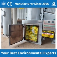 Incinérateur portable de déchets Pneu pour le traitement des boues de chauffage, séparateur d'huile, machine de traitement / Four de fusion par pyrolyse, incinérateur