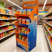 Soporte de exhibición de cartón con logotipo personalizado de fábrica Popular con función giratoria Tienda minorista Estante de exhibición minorista promocional personalizado