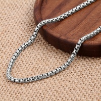 Collier chaîne gourmette en acier inoxydable 2 mm 3 mm avec fermoir mousqueton assorti au pendentif TIZTI