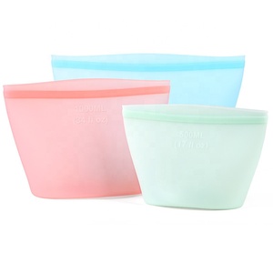 silicone food storage reusable silicon food bag storage bag bolsas silicon reusables bags