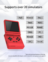 Consoles de jeux portables pliables V90s, écran IPS de 3,5 pouces, mini console de jeux de poche, console de jeux vidéo rétro à code source ouvert