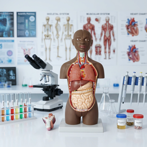 Modèle de tronc humain bisexuel 45CM Science médicale modèle éducatif anatomique de torse humain - Product Image 4