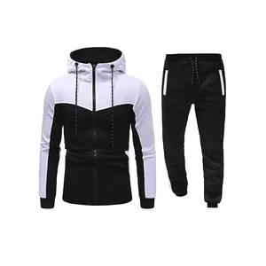 Freizeittraining Reißverschluss Hoodie-Sets zweiteilig Jogginganzug Neues Design 2024 Herren Sportbekleidung