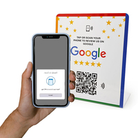 Soporte de exhibición personalizado NFC QR Code plástico PVC NFC Google Reviews Card