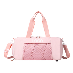 Bolsa de Gimnasio de Viaje con Logotipo Personalizado, Diseño de Letras Moderno, Ligera, Ecológica, Impermeable, con Compartimento para Zapatos, de Poliéster - Product Image 1