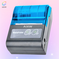 AIXW 58mm Mini imprimante thermique de reçus Imprimante portable sans fil pour bureau mobile pour petites entreprises Produits en stock