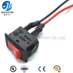 2-pins aan/uit-wipschakelaar kabelboom, rood-zwarte PVC geïsoleerde kabelassemblage voor koeltechniek & kleine elektronische apparaten - Product Image 3