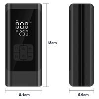 Pompe à air électrique 3*1500 mAh améliorée, compresseur portable 12V pour voiture, gonfleur rapide de pneus pour voiture, moto, vélo