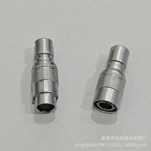 Connecteur aviation YC8, fiche et prise, 2, 3, 4, 5, 6, 7 broches, Push-Pull, 8 mm, contact en cuivre plaqué or, suspension libre - Product Image 4