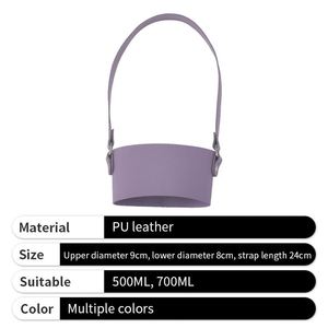 Nuova Custodia Portabicchieri alla Moda in Pelle PU, Borsa per Bicchieri da 350ml e 500ml per <span class=keywords><strong>Eventi</strong></span> all'Aperto - Product Image 5