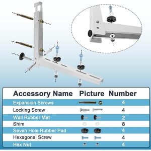 <b>Mini</b> <b>Split</b> Wall Mounting Bracket Steel Easy Installation For Home <b>Air</b> <b>Conditioner</b> AC Heat Pump System - Product Image 5