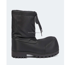 Botas de esquí unisex de piel de becerro súper suave de alta calidad con puntera redonda exagerada para hombre y mujer, botas de nieve bajas <span class=keywords><strong>Alaska</strong></span> con puntera redonda - Product Image 1
