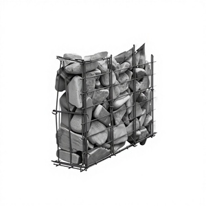 <span class=keywords><strong>Grillage</strong></span> gabion carré soudé électriquement, très demandé, pour protection de talus et traitement des rivières, en fil de fer plastifié - Product Image 1