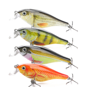 <span class=keywords><strong>Prix</strong></span> usine en gros 75mm 11.2g hameçons triples réaliste wobbler abs dur leurre de pêche leurre en plastique - Product Image 1