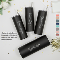 Gobelet isotherme réutilisable en acier inoxydable écologique – Tasse durable à double paroi avec paille pour cadeaux d'affaires, voyages et usage domestique